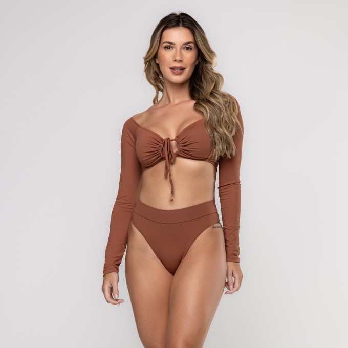 Top Cropped Ombro a Ombro Cordinha