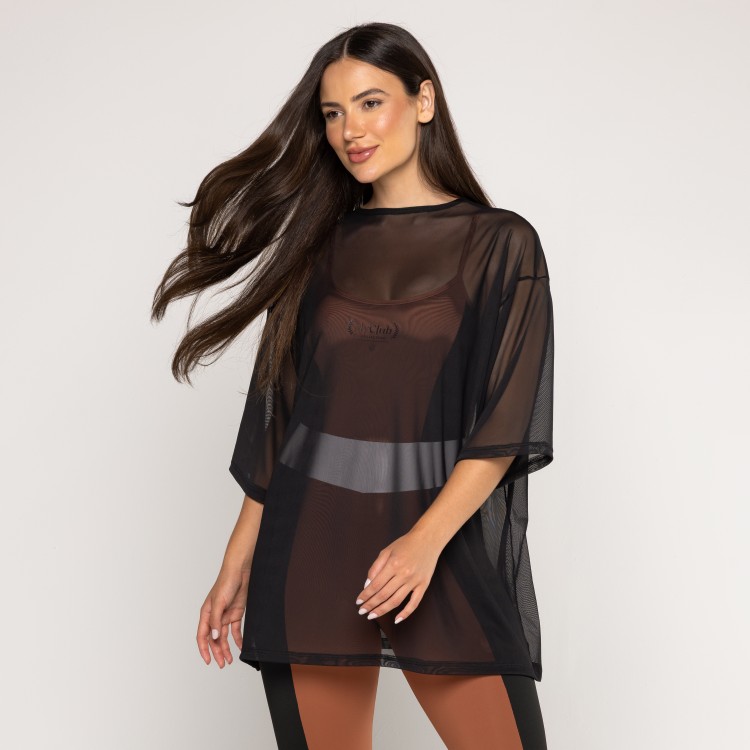 Blusa Oversized Tule