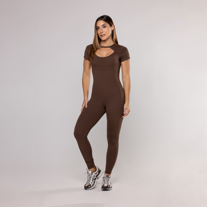 Macacão Bolero Decote Costas