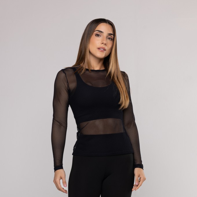 Blusa Manga Longa Tela