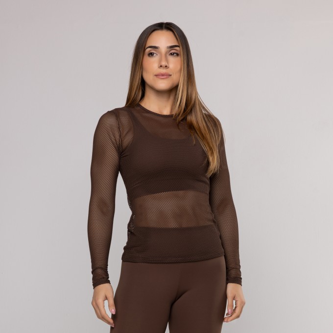 Blusa Manga Longa Tela