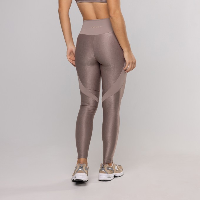 Legging Glow Blend Cinza Dusty
