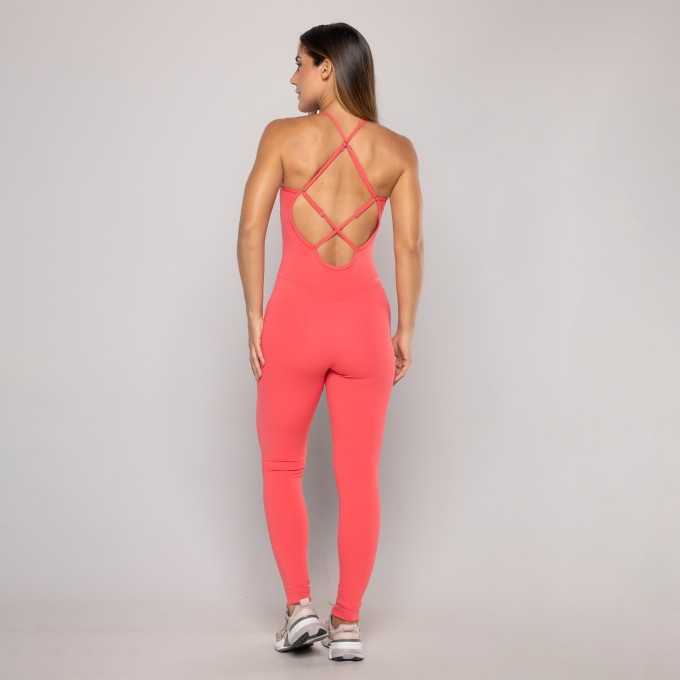 Macacão Decote Costas Viés Cruzado