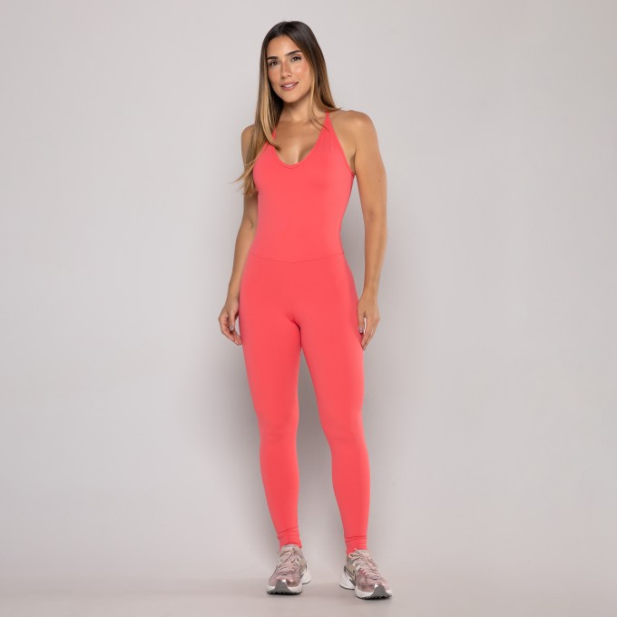 Macacão Decote Costas Viés Cruzado