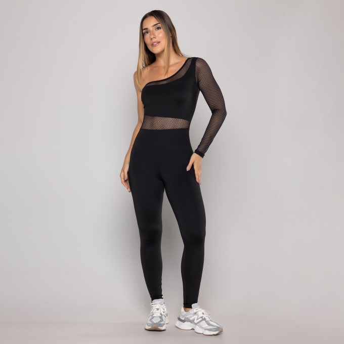 Macacão Manga Única Tela