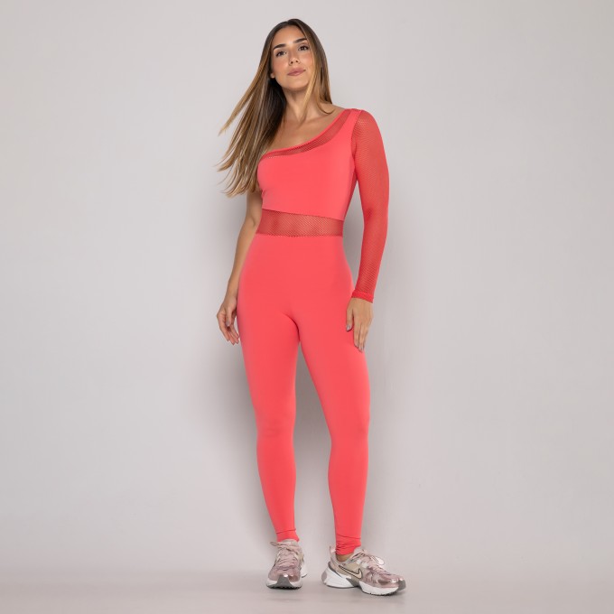 Macacão Manga Única Tela