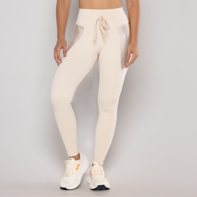 Legging Cadarço Recorte Textura