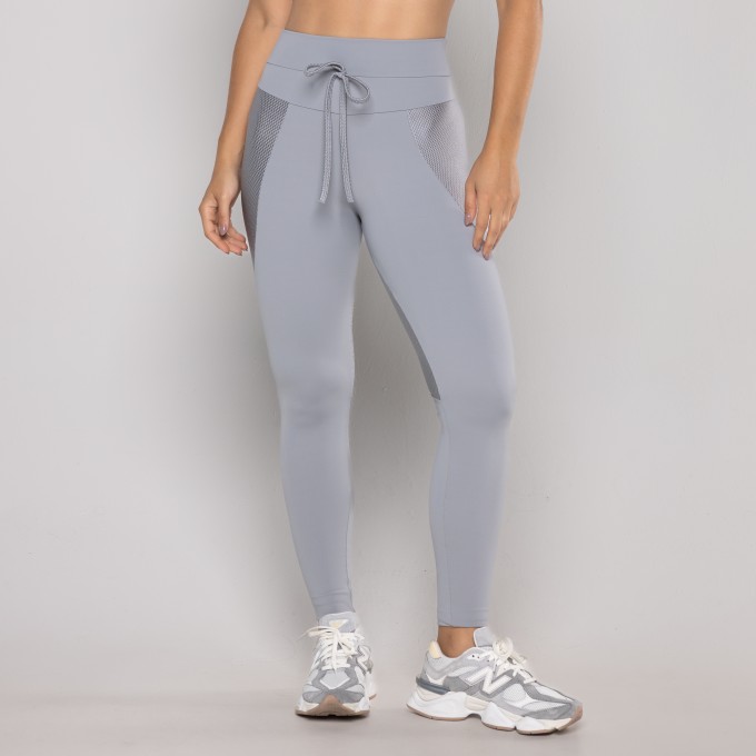 Legging Cadarço Recorte Textura