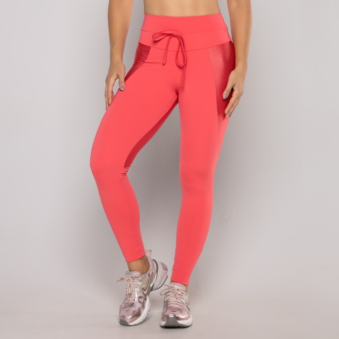 Legging Cadarço Recorte Textura