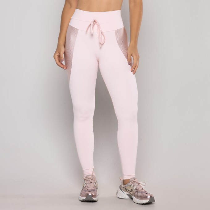 Legging Cadarço Recorte Textura