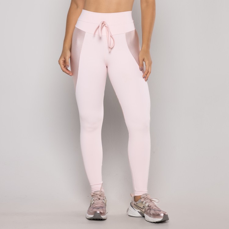 Legging Cadarço Recorte Textura