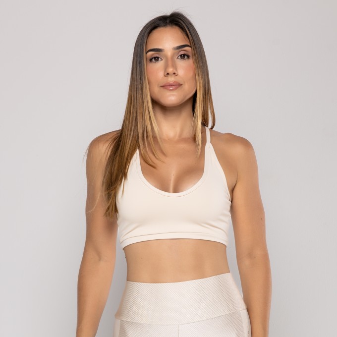 Top Regulagem Nadador Off White