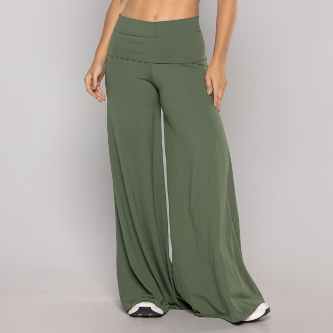 Calça Pantalona Light Cós Vira