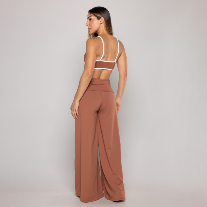 Calça Pantalona Light Cós Vira