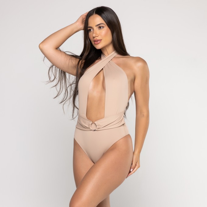 Body Maiô Cruzado Frente Argola