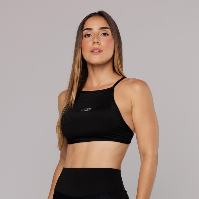 Top Triângulo Costas Viés