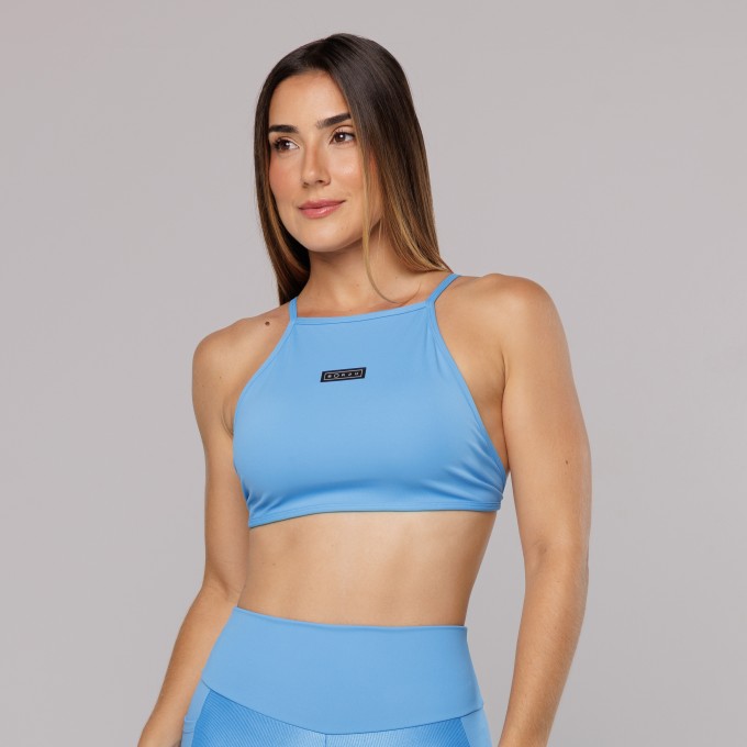 Top Triângulo Costas Viés