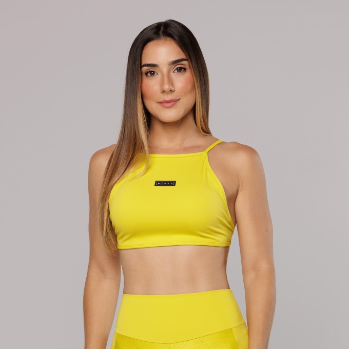 Top Triângulo Costas Viés