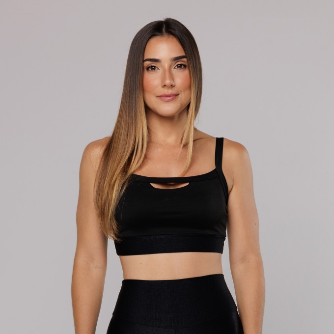 Top Decote Vazado Texturas