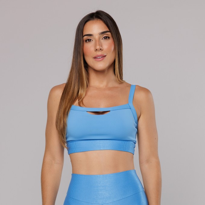 Top Decote Vazado Texturas