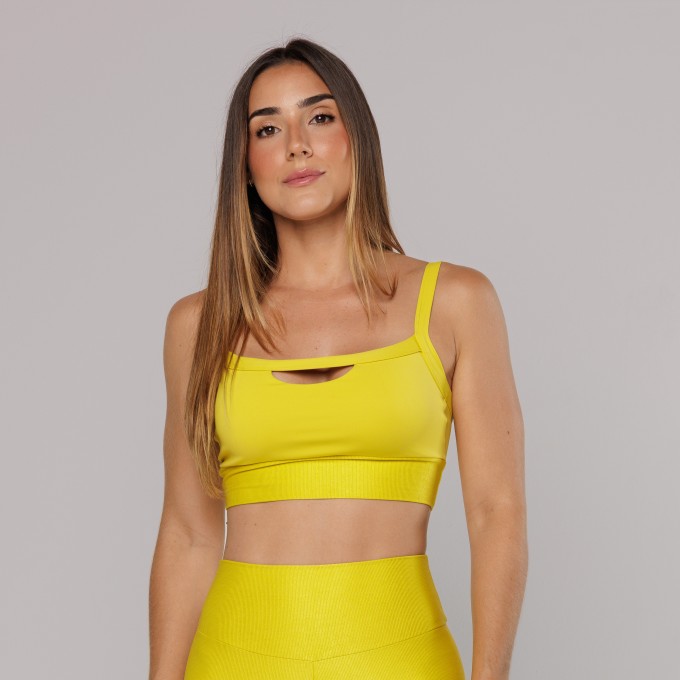 Top Decote Vazado Texturas