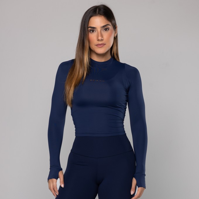 Blusa Light Manga Longa Dedinho