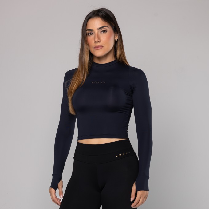 Blusa Light Manga Longa Dedinho