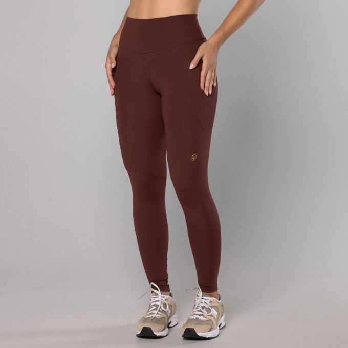 Legging Bolsos Laterais Rib