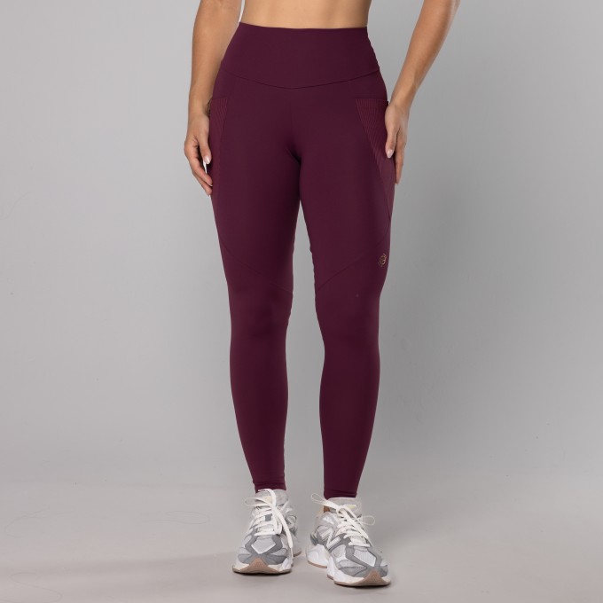 Legging Bolsos Laterais Rib