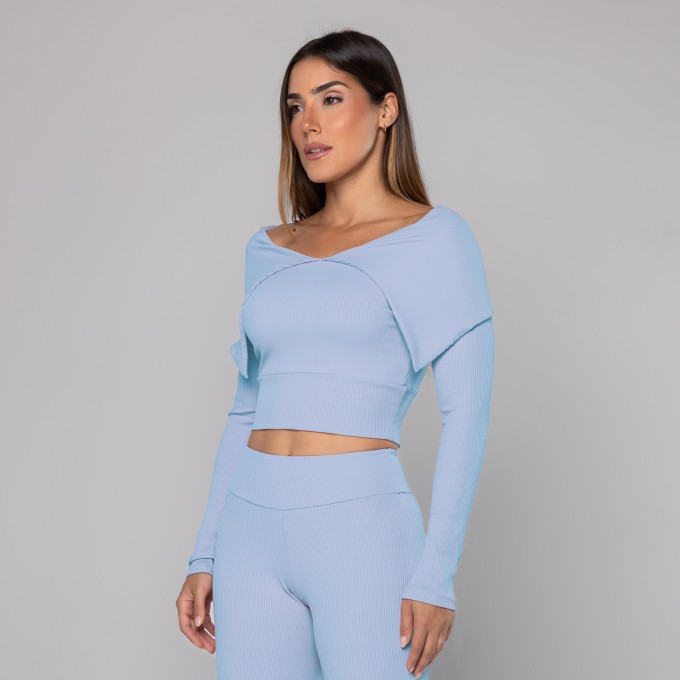 Blusa Casaquinho Pala Virada