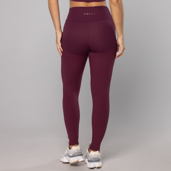 Legging Rib Costas Recorte