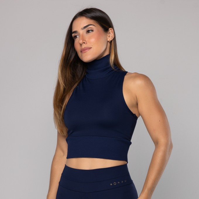 Top Cropped Gola Alta Rib