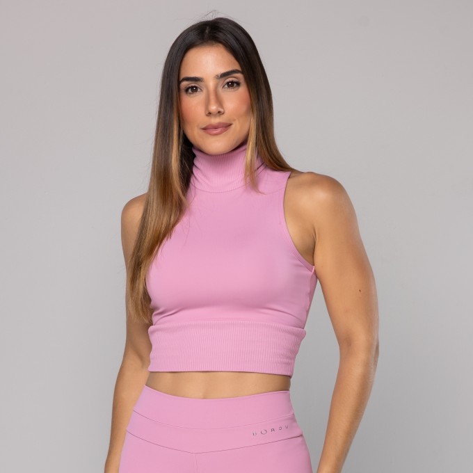 Top Cropped Gola Alta Rib