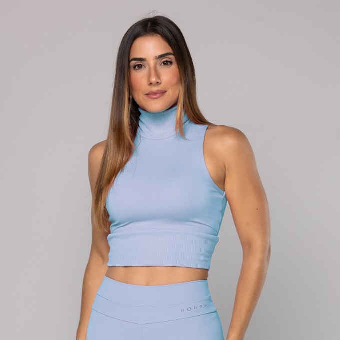 Top Cropped Gola Alta Rib