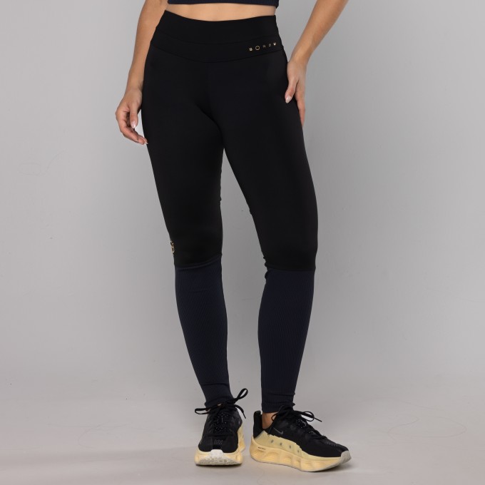 Legging Meia Perna Rib