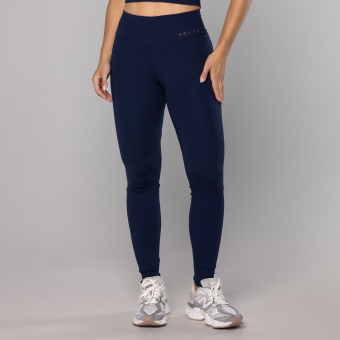 Legging Meia Perna Rib