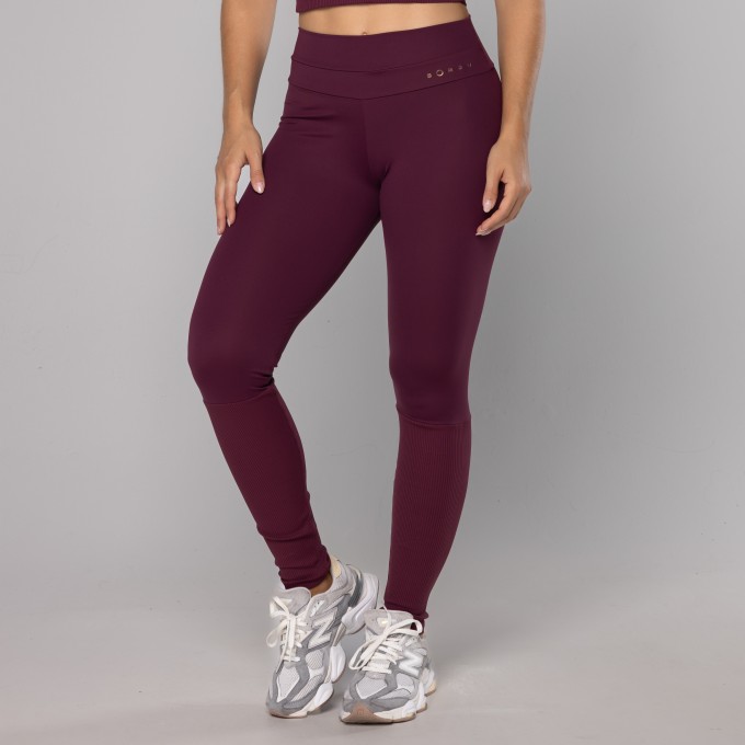 Legging Meia Perna Rib