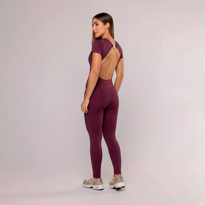 Macacão Bolero Decote Costas