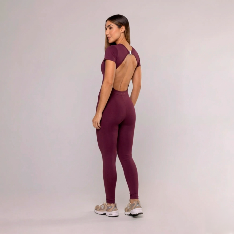 Macacão Bolero Decote Costas