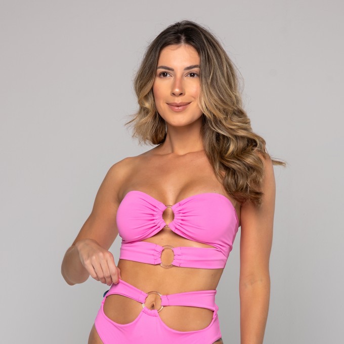 Top Argola Aura Rosa