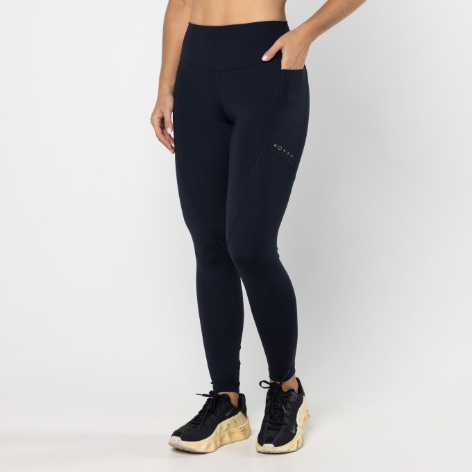 Legging Bolsos Recortes Muse Preta