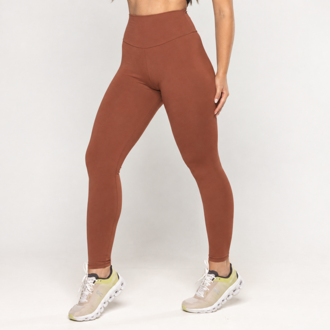 Legging Básica Premium Marrom Bronze