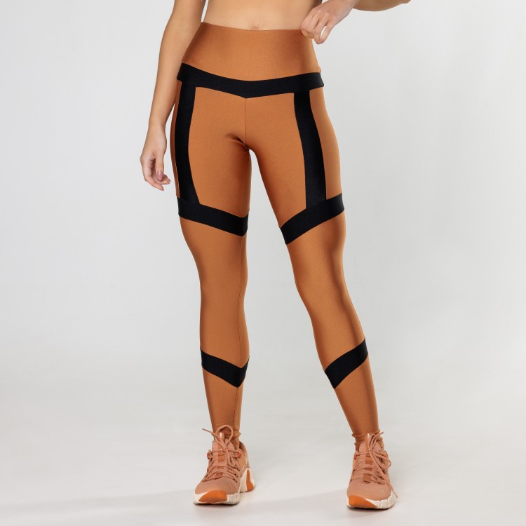 Legging Faixas Contrastante